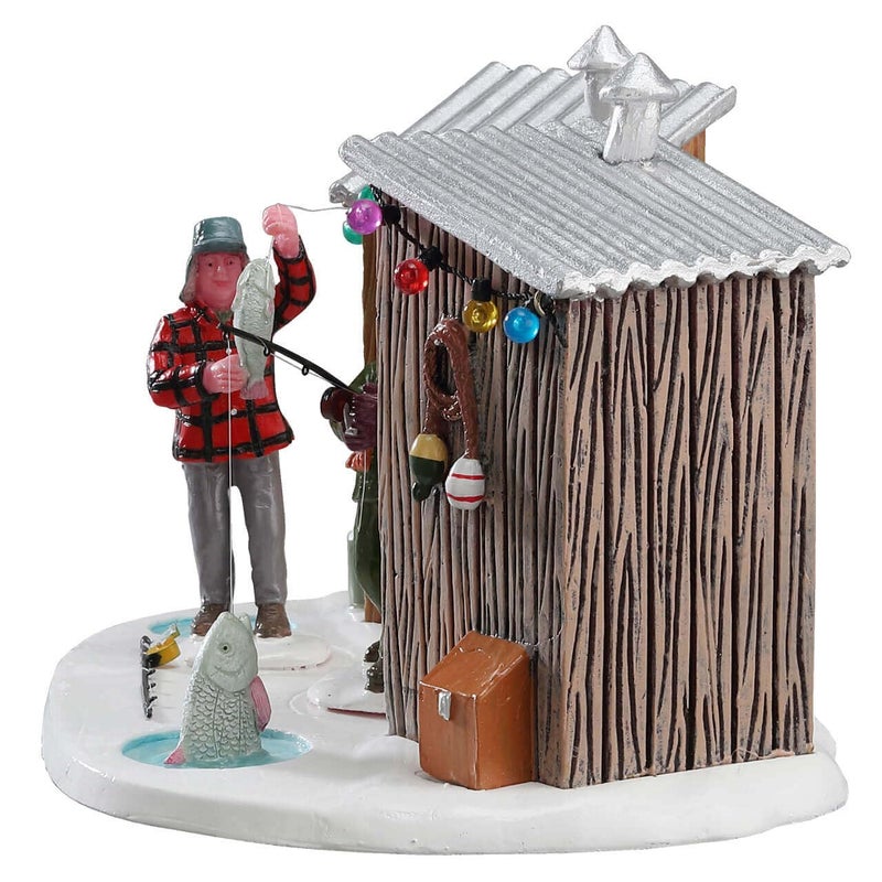Lemax Inc Carole Towne Porcelain Friendly Competition Ice Fishing Holiday Display Figure - Image 3